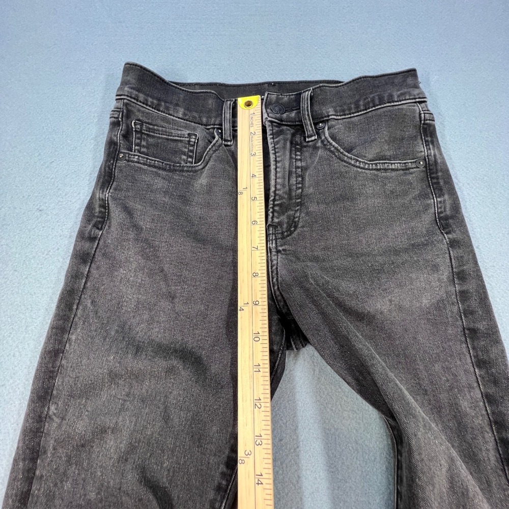 Express Black Skinny Jeans Womens 00R Mid Rise Raw Hem Denim 007199544 - Picture 8 of 10